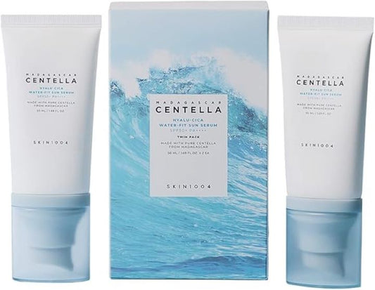 Madagascar Centella Hyalu-Cica Water-Fit Sun Serum 50ml twin pack