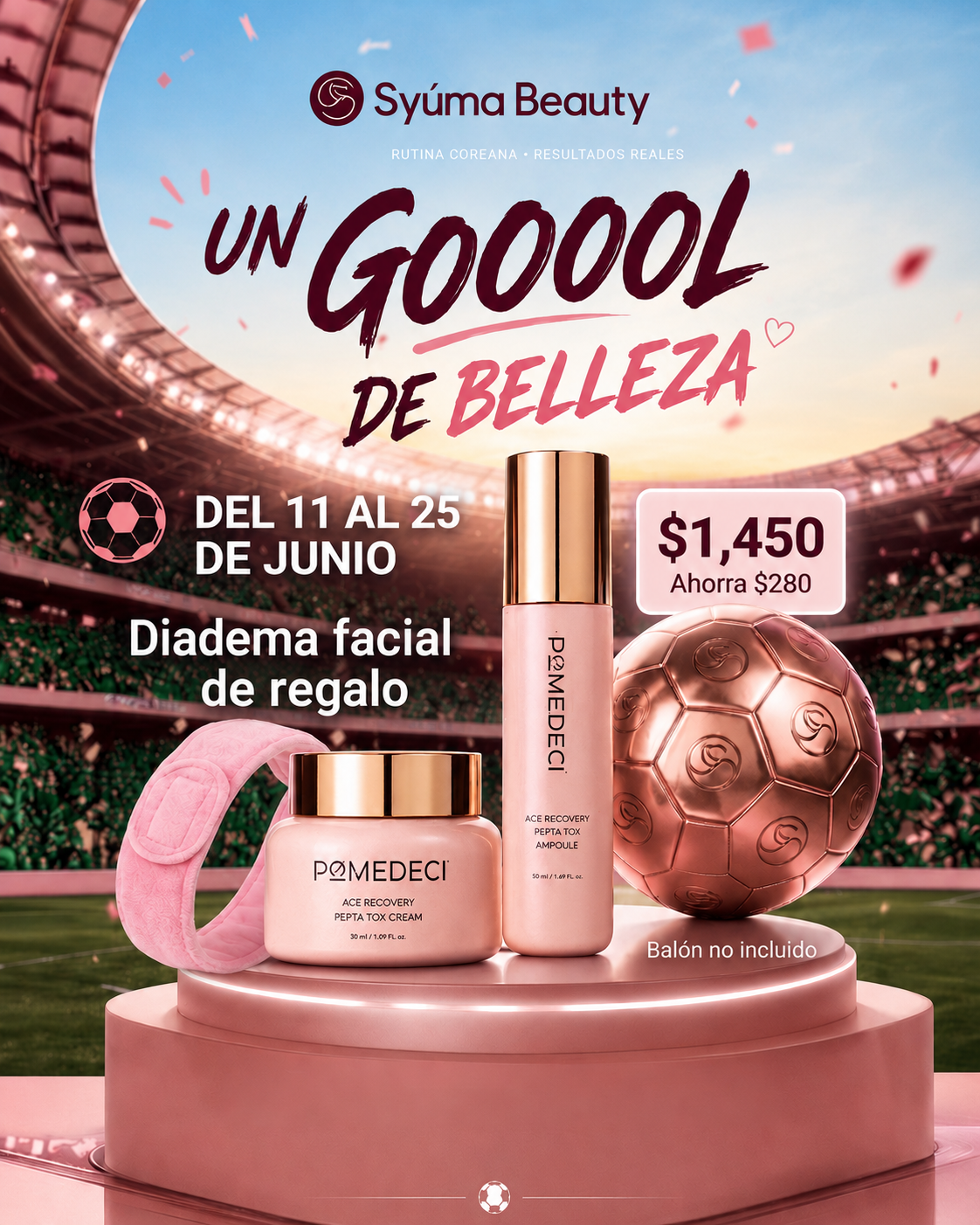 Duo de productos de la marca POMEDEI con descuento.